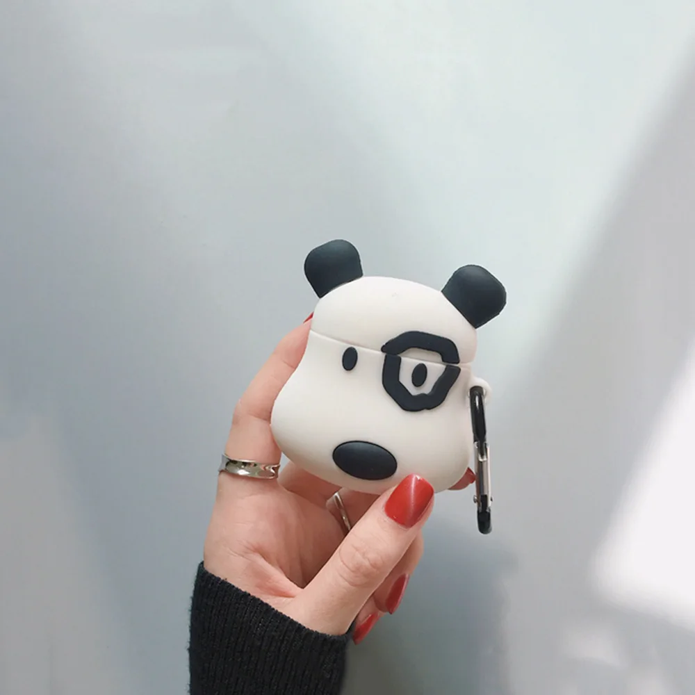 910003 Q UNCLE Bulldog защитный чехол для Apple Airpods беспроводной Bluetooth 2 поколения Tide индивидуальность стерео силиконовая гарнитура коробка - Цвет: 910003