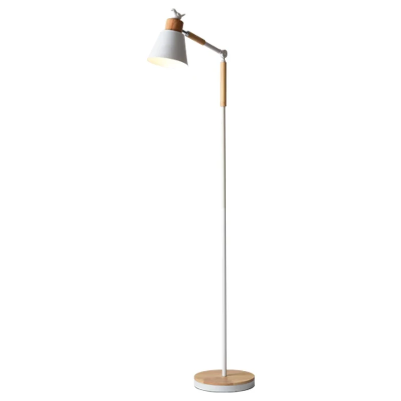 BOTIMI металлический абажур Напольная Лампа с полимерными птицами для гостиной