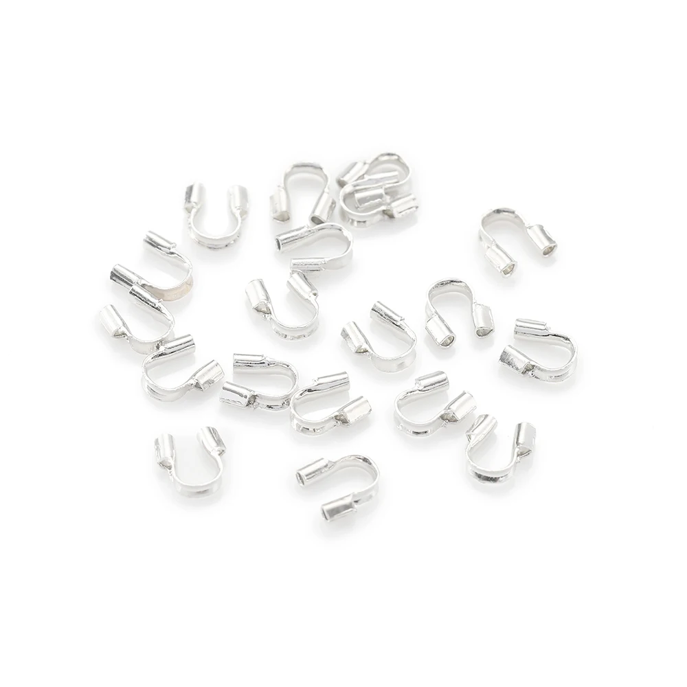 200pcs металлической проволоки Protector Соединитель 4.5x4mm U Shape Guard Хранители застежки
