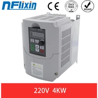 hot 4kw single phase inverter output 3 phase vfd frequency converter adjustable speed 220v nflixin 9600 1t