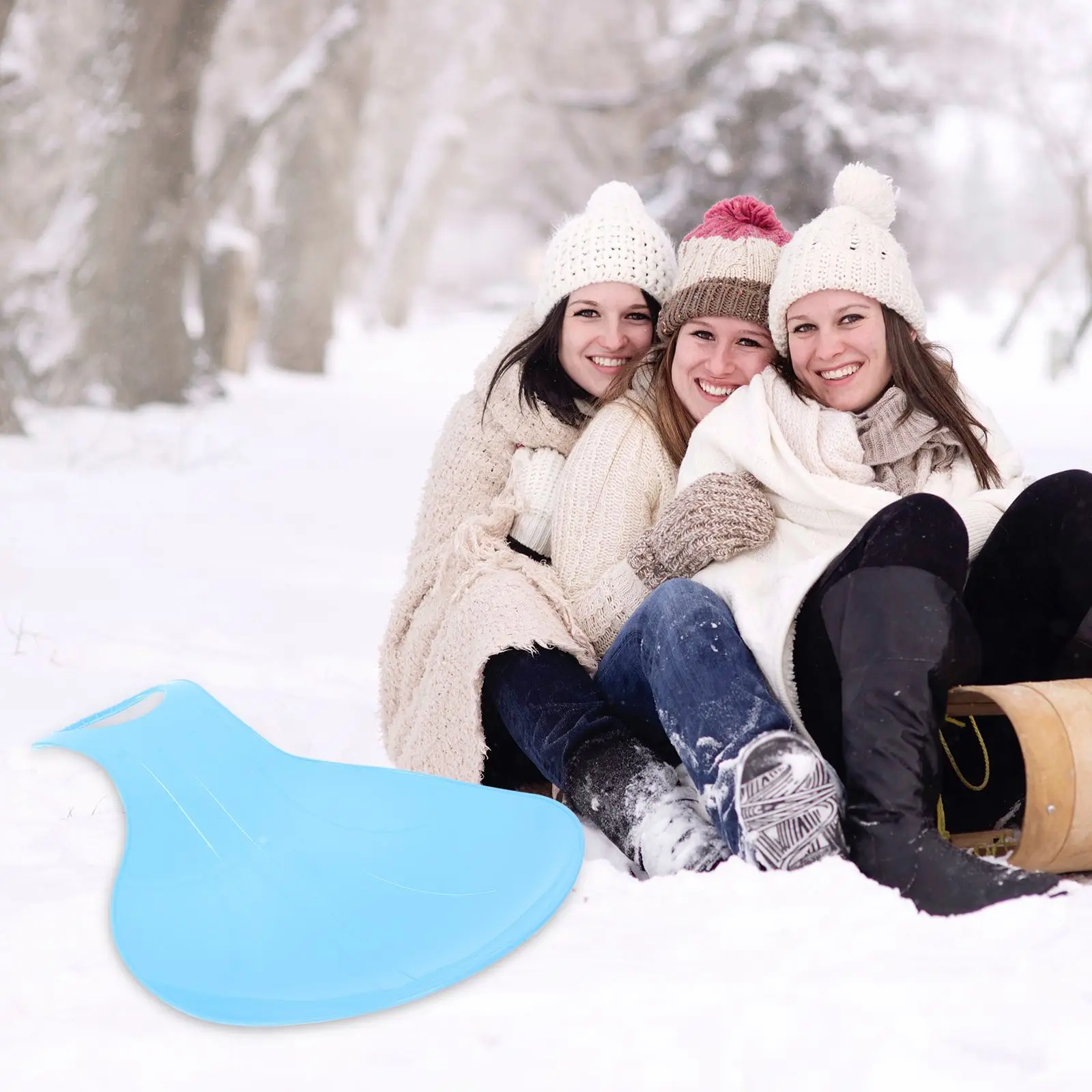 

1pc Plastic Grass-sliding Board Grass Snow Sled Ski Board Downhill Snow Board