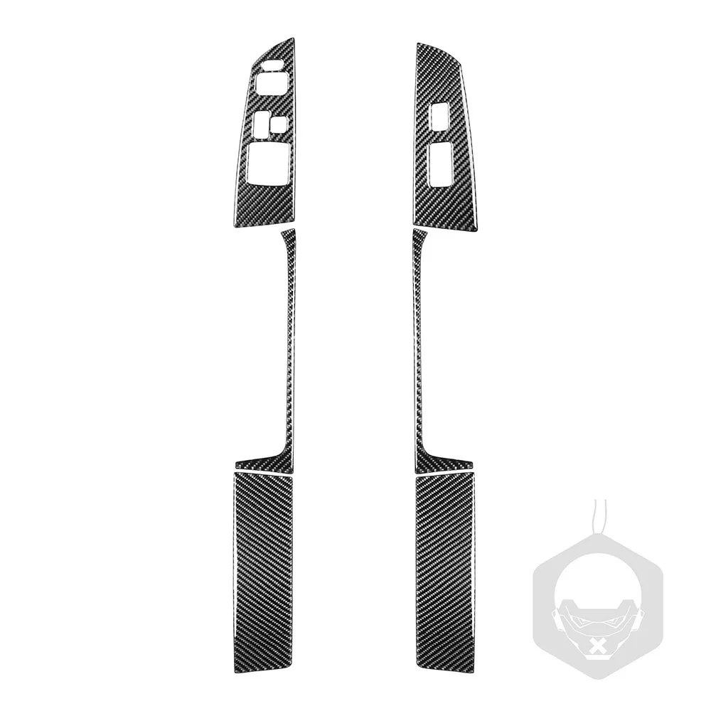 

Car Interior Modification Accessories Real Carbon Fiber Auto window lifter panel frame For Mazda RX8 2004 2005 2006 2007 2008