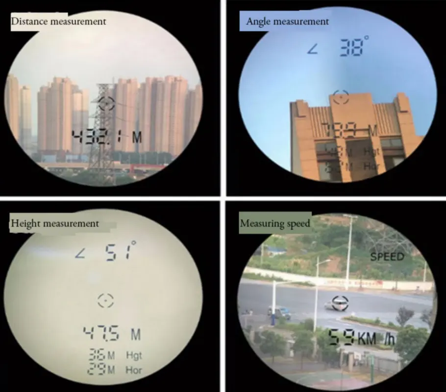 6X оптический зум ИК цифровой Монокуляр ночного видения 500 м лазерный дальномер