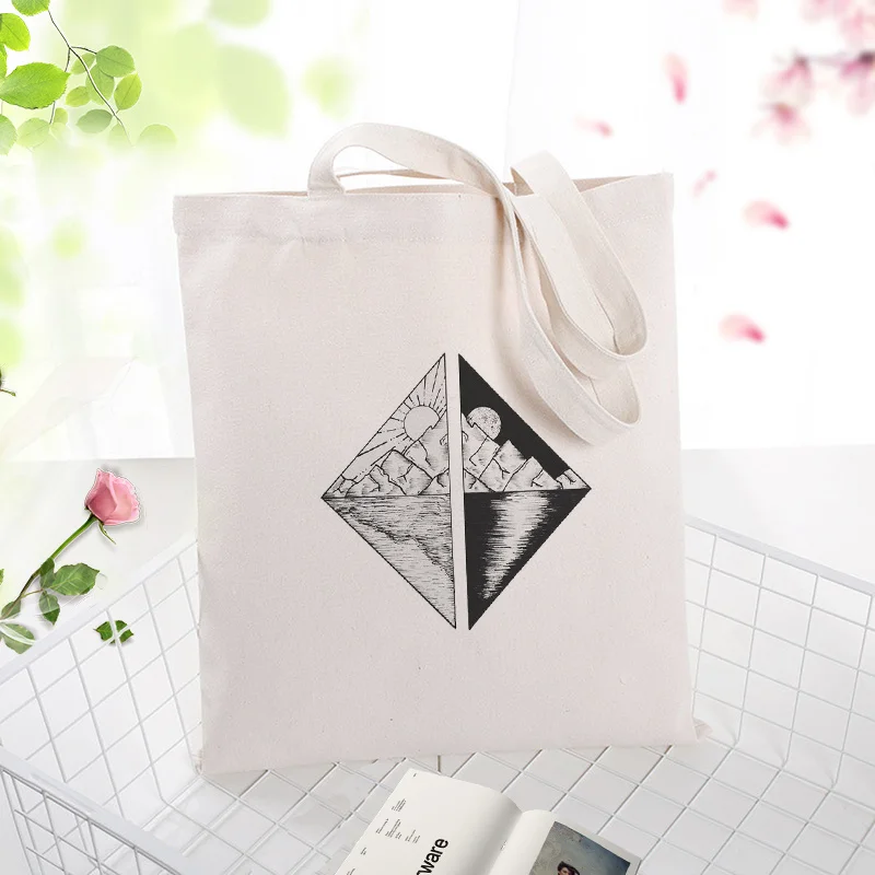 Иллюстрация Искусство Холст сумка хозяйственная ежедневное использование текст