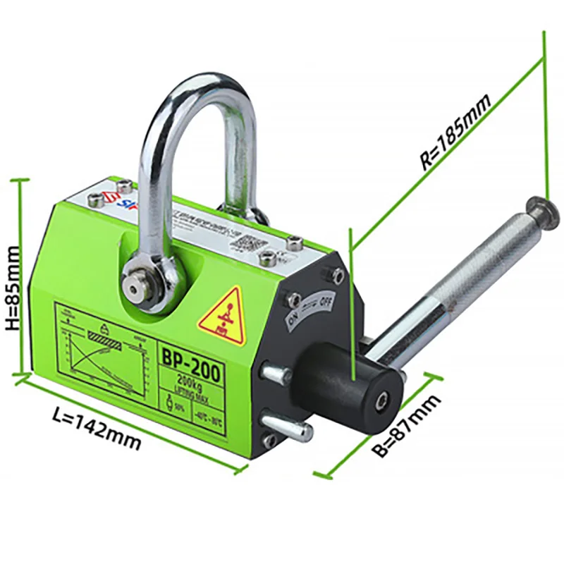 

200kg Lifter Tool Magnet Suction Iron Lifting Equipment Electric Powerful Suction Cup Magnetic Lifting Crane