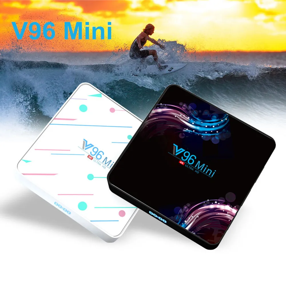 V96 мини ТВ коробка Android 9,0 Allwinner H6 4 ядра, 4 Гб 128 6K H.265 Wi-Fi V96mini 32 ГБ/64 Гб Smart tv Box HD Netflix Youtube