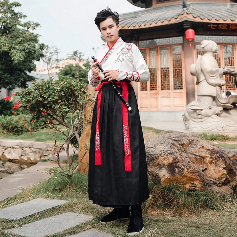 Hanfu необычный танцевальный костюм, праздничная одежда, костюмы в китайском стиле, народное платье для женщин и мужчин, платье для влюбленных, древняя одежда Танга - Цвет: Men
