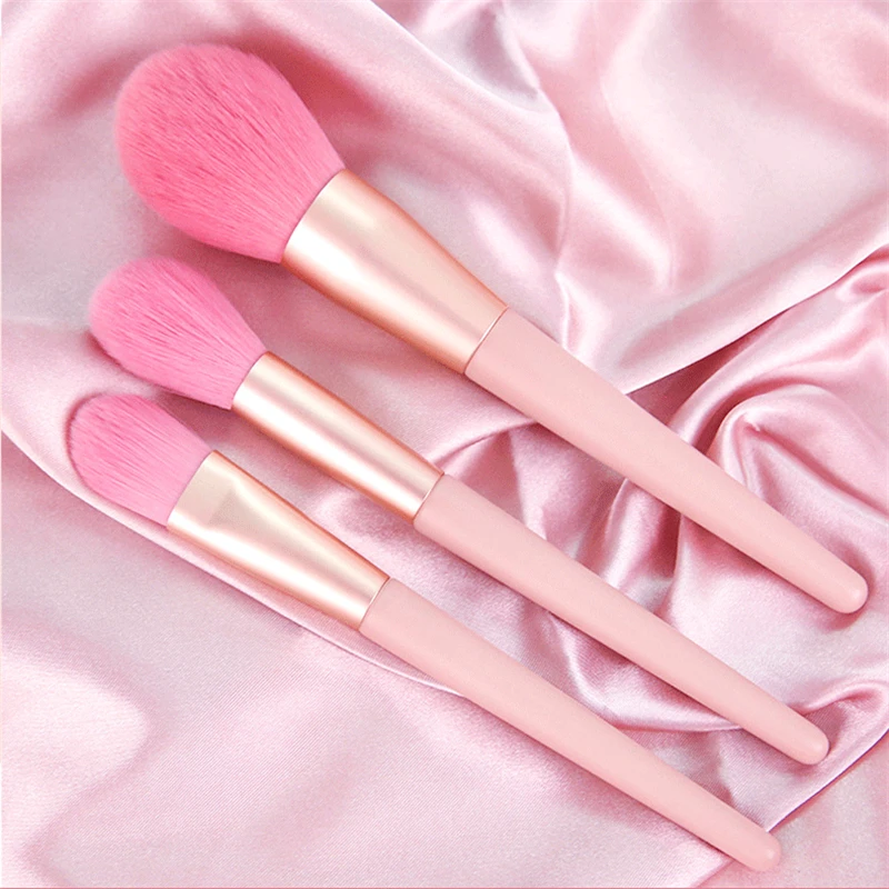 12 шт Naked Pink набор кистей для макияжа Пудра Тени век Жидкая основа Румяна подводка