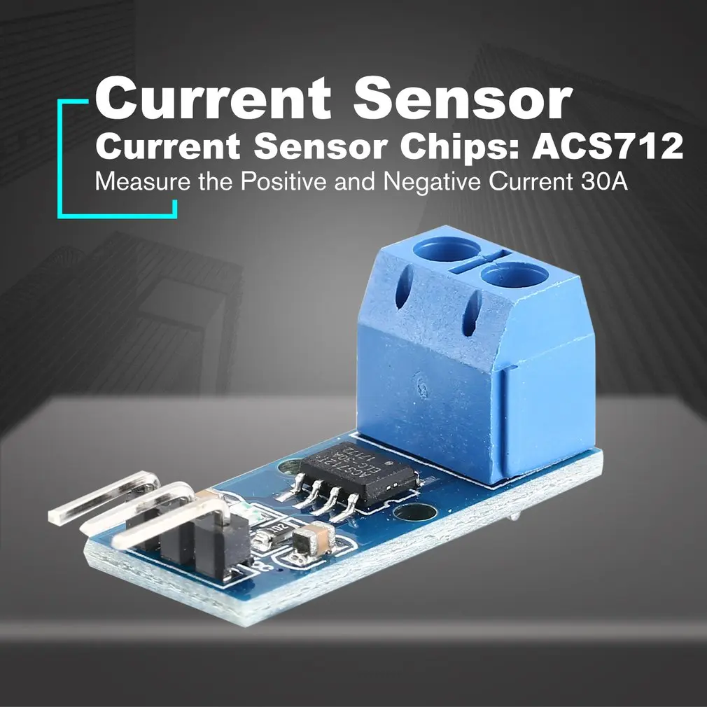 Режим модуля датчика Холла ACS712 5A для Pin 5V Индикатор питания электронная печатная