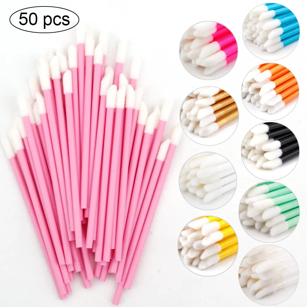 50 шт. аксессуары для женской помады|Аппликатор теней век| |