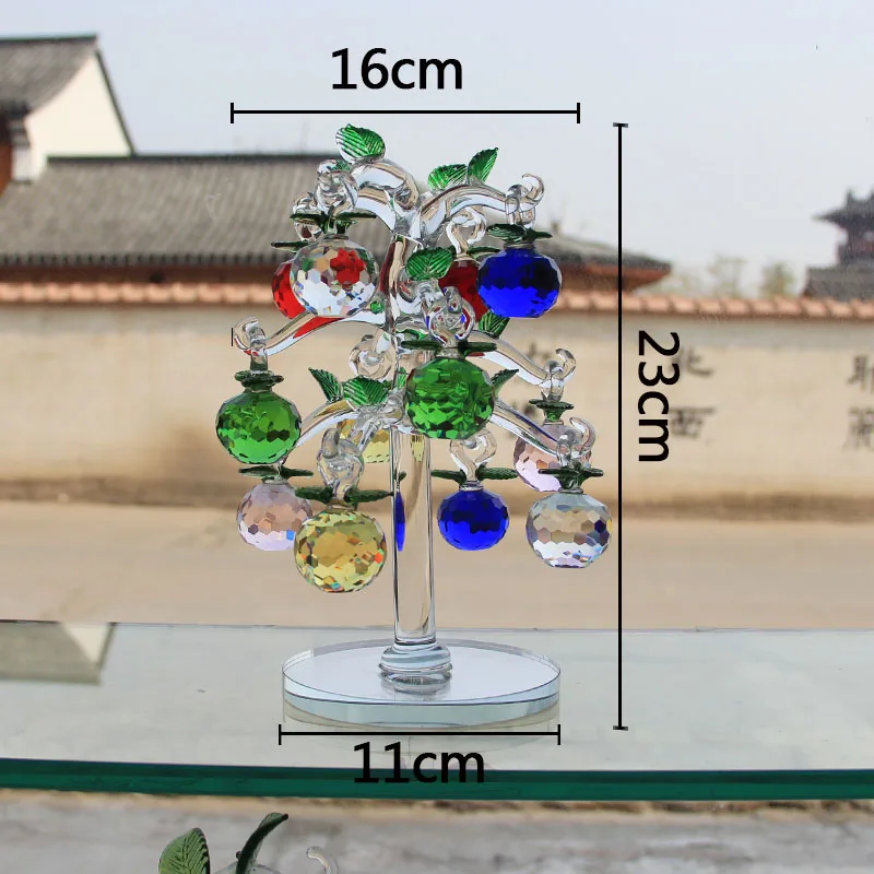 Хрустальные украшения из яблони с 6/812 шт висячие граненые яблоки домашний Декор