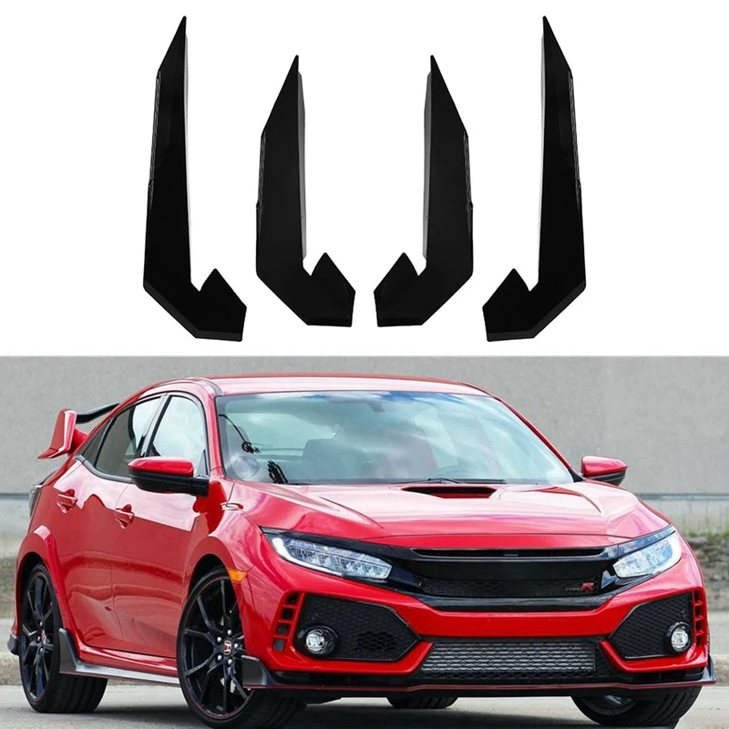 

4 шт., автомобильный передний бампер для Honda Civic 10 Type-R 2019-2021