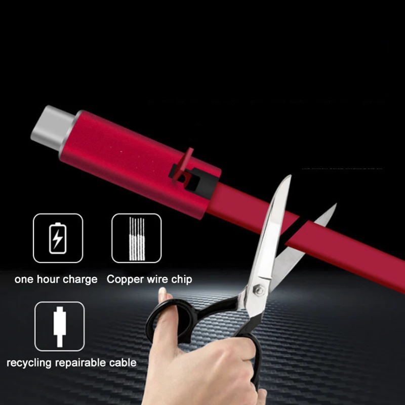 Кабель USB BAECOAR Type C/Micro/Lightning для телефонов iPhone/Android 2A 1.5 м многоразовый|Кабели