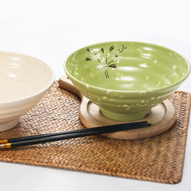 Меламиновая чаша большая коммерческая имитация фарфора суп порошок миска для