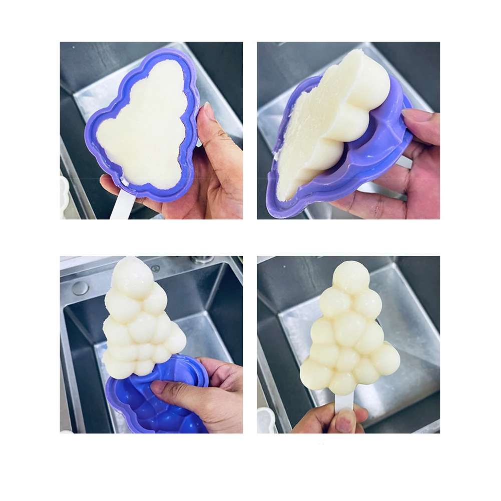 

Popsicle Mold Reusable Silicone Ice Pop Molds with Lid Homemade Ice Pop Maker Easy Release Mold for Home