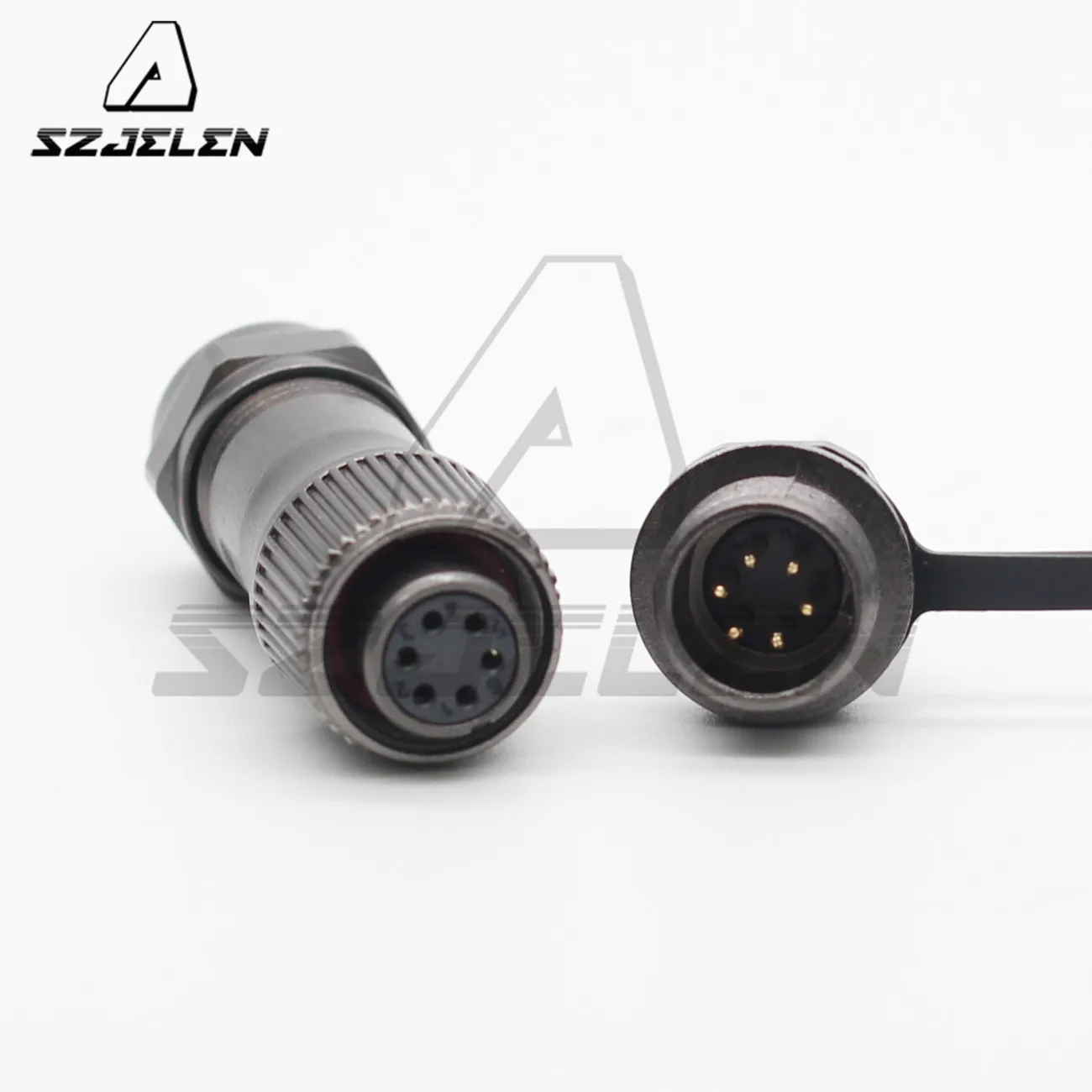 WEIPU ST12 series 6 pin Wire Connector LED Power Rear-nut Waterproof Connector Male Socket Female Plug and IP67