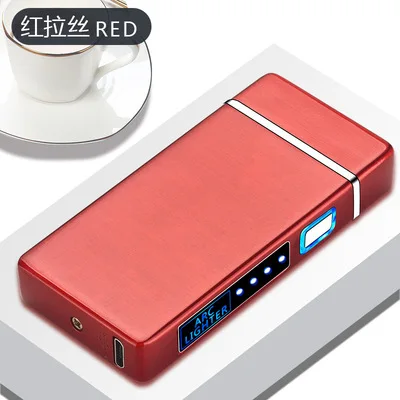 Двойная электрическая зажигалка с зарядкой от USB портативная ветрозащитная