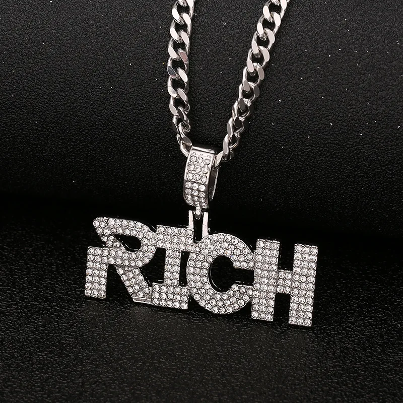 Богатая Улучшенная подвеска модная инкрустация 2020 украшения в стиле хип хоп