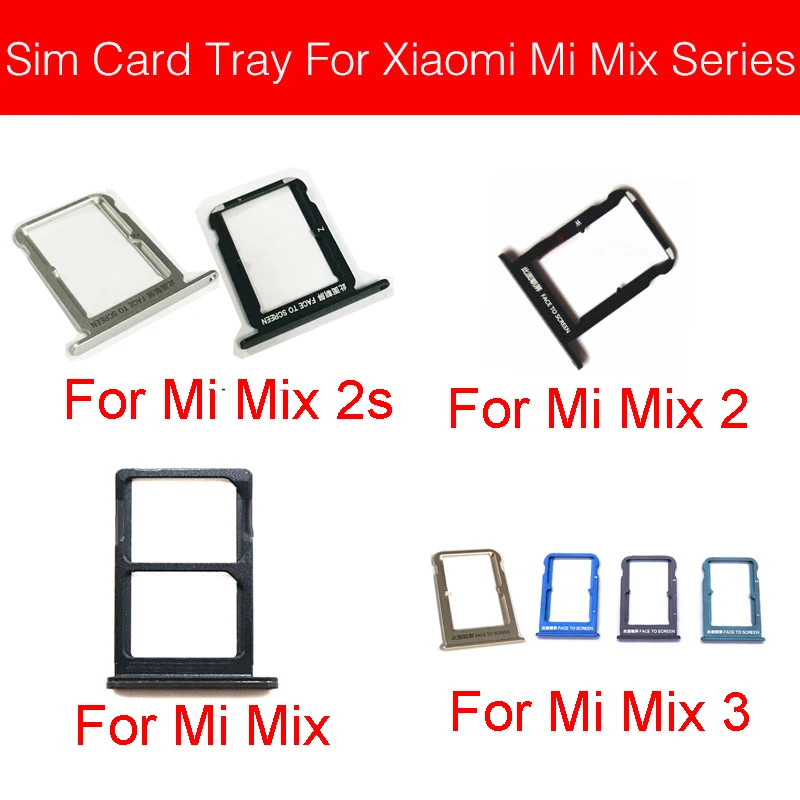 Держатель лотка для sim карты Xiaomi Mi Mix 2 2s 3 Concept Phone Evo Sim SD Card Adapter запасные части