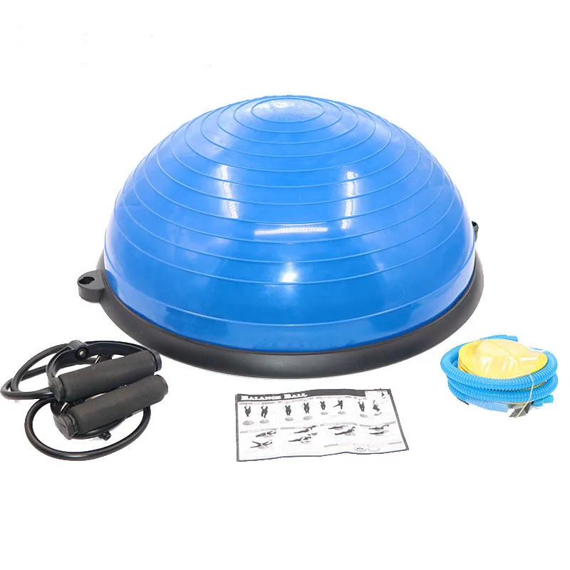 

High Quality 58CM Environmentally Friendly Pilates Equipment Balance Hemisphere Gym Yoga Fitness Wave Ball Yoga Ball