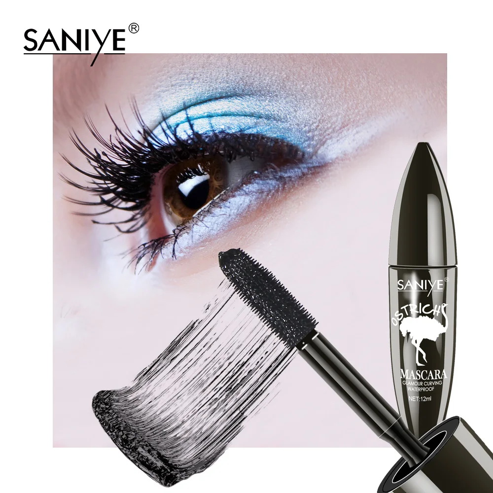 SANIYE, 3D волокно, тушь для ресниц, длинные черные ресницы, для наращивания ресниц, водостойкая, для макияжа, для наращивания ресниц, тушь для ресниц M1014
