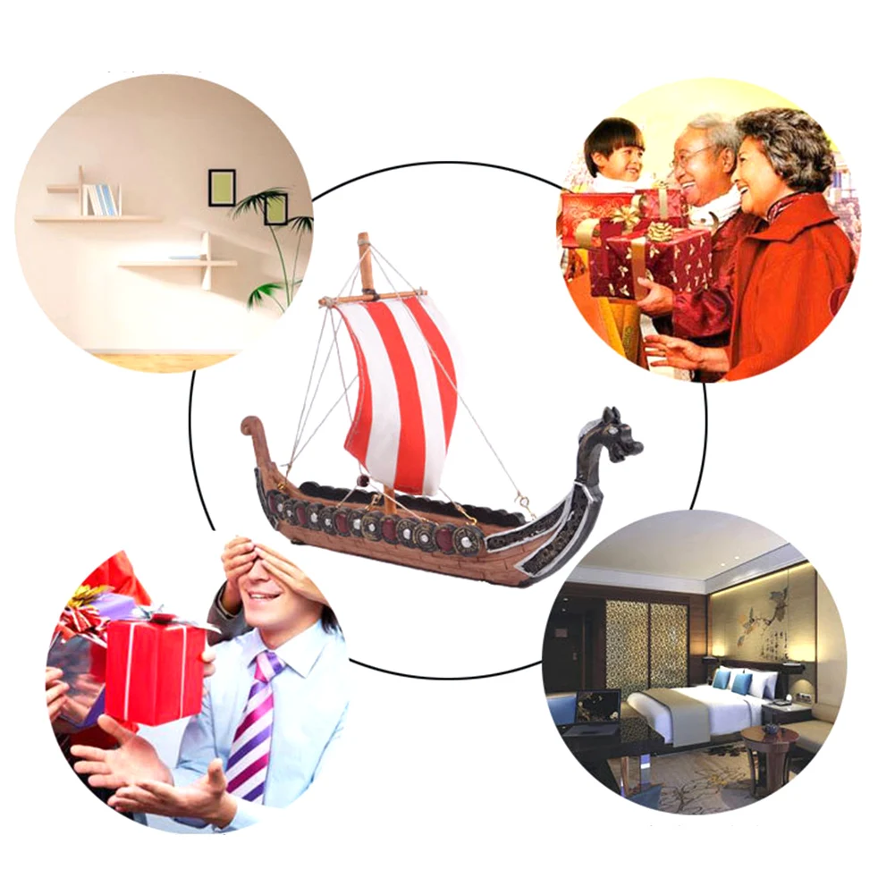 Новый инновационный Ретро пиратский корабль викингов домашняя лодка дракона