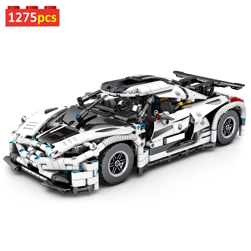 

High-tech Series 1275PCS Sport Car Koenigsegged Model Building Blocks MOC Technical City Racing Vehicle Brick Toys Gift For Boy