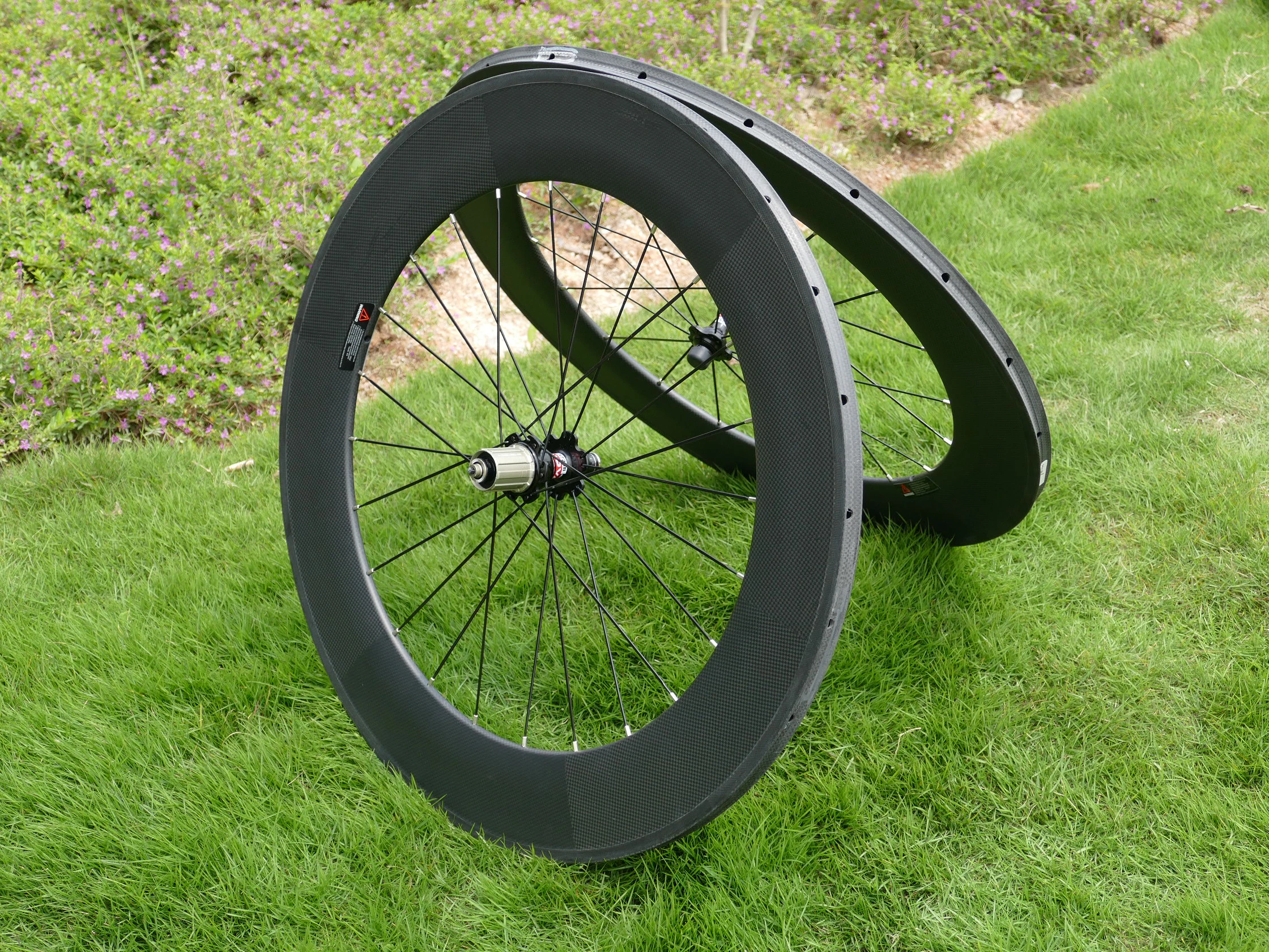 _ Полностью карбоновая 700C дорожная велосипедная трубчатая колесная пара Глубина