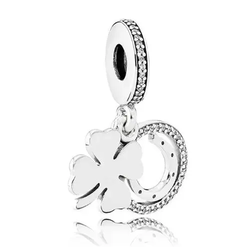 Подвеска из настоящего стерлингового серебра 925 пробы четырехлистный клевер и