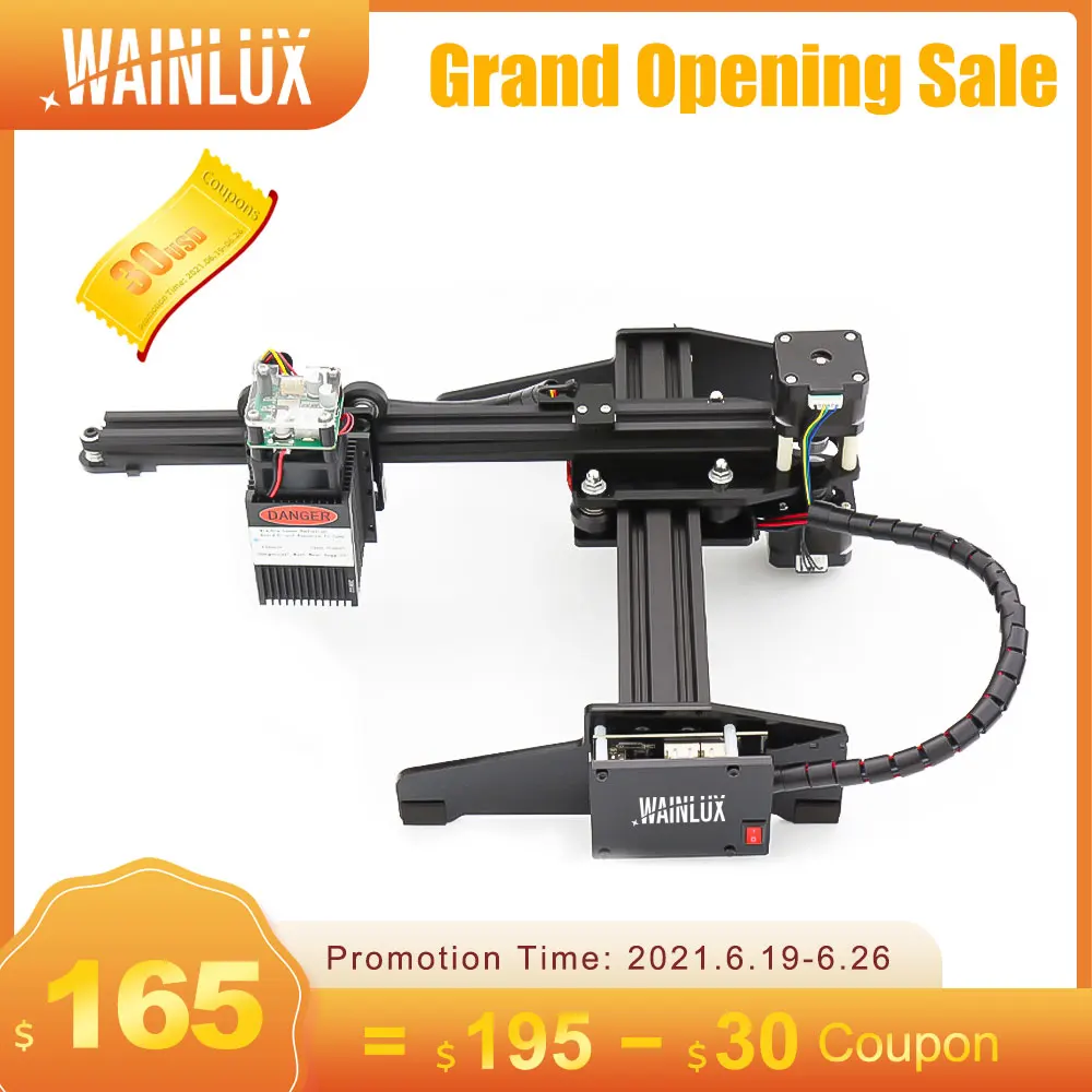 Лазерный гравер Wainlux 20 Вт JL4 лазерный гравировальный станок Master 2S принтер DIY с