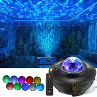 starry projector night light for kids bedroom galaxy lamp ocean wave projector star light with remote bluetooth music speaker