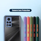 Гибридный противоударный армированный чехол для Xiaomi Redmi Note 9 9S Pro Max 8 7 Redmi 10X 9A 9C K20 K30 i Pro, Роскошный Матовый Прозрачный чехол