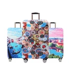 Защитные чехлы для багажа, плотная эластичная ткань, с иллюстрациями, защита от пыли, аксессуары для путешествий, 18-32 дюйма, защитный чехол для чемоданов