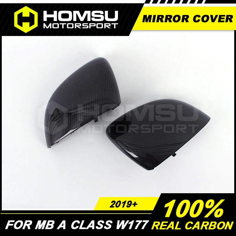 Крышка для зеркала из углеродного волокна Merce-des Benz A180 A200 A220 A260 задний спойлер