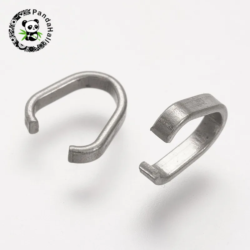 

pandahall 10/20/50/100pcs 304 Stainless Steel Pinch Bails Hook Pendant Clasp for Necklace Jewelry Findings Making Accessories