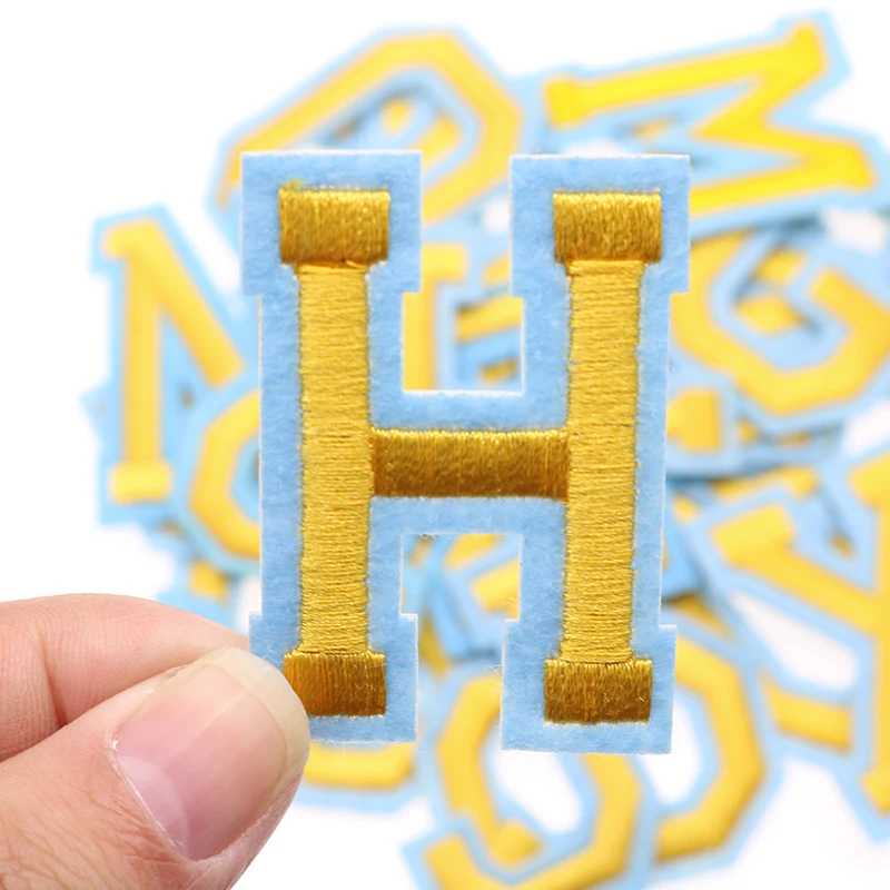 Клей с вышитыми полосками 26 букв английского алфавита модные гладильная патч