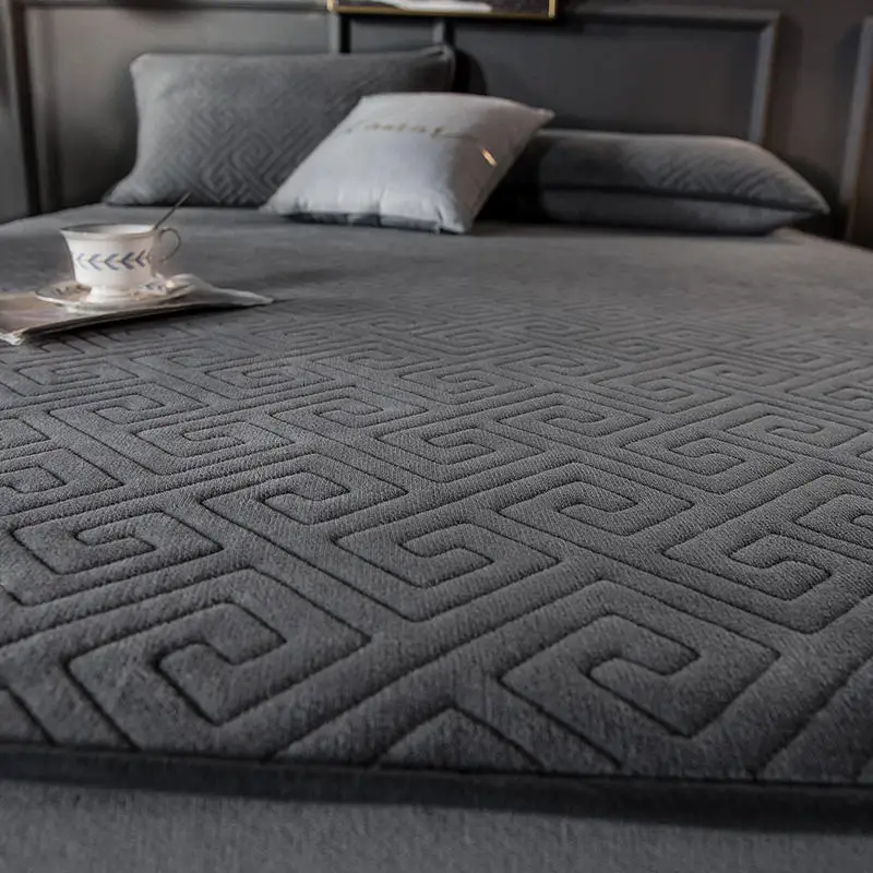 Бархатная латексная простыня покрывало для кровати протектор матраса