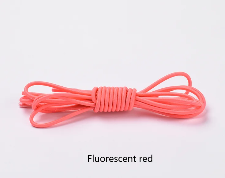 1 пара 25 цветов круглые эластичные латексные шнурки для обуви растягивающиеся