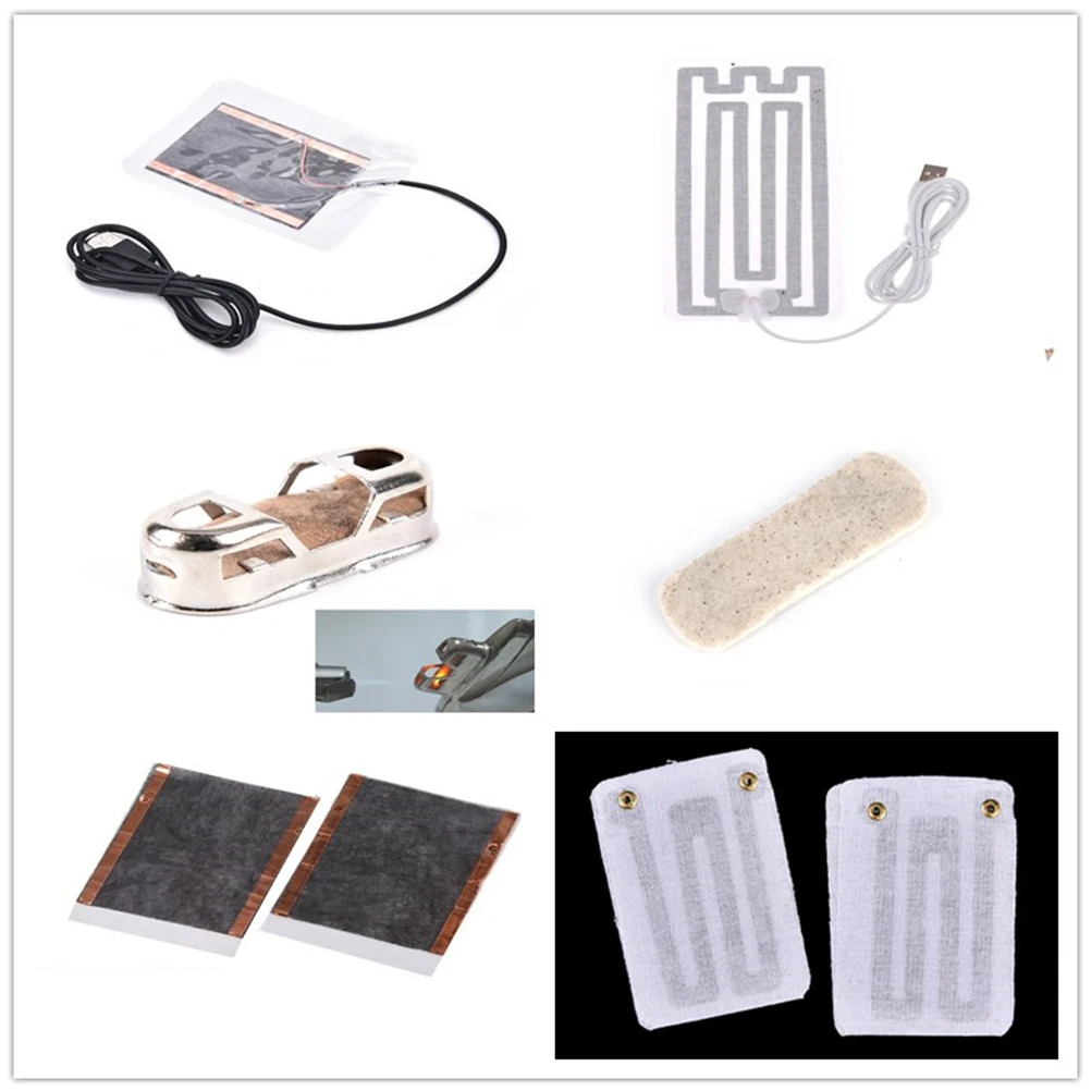 2 шт./1 шт. перчатки грелку углеродного волокна USB нагревательная пленка