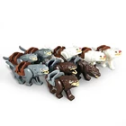 Строительные блоки, Властелин колец, блокировка животных, волк, рыцарь, строительные блоки, развивающие игрушки, подарок для детей