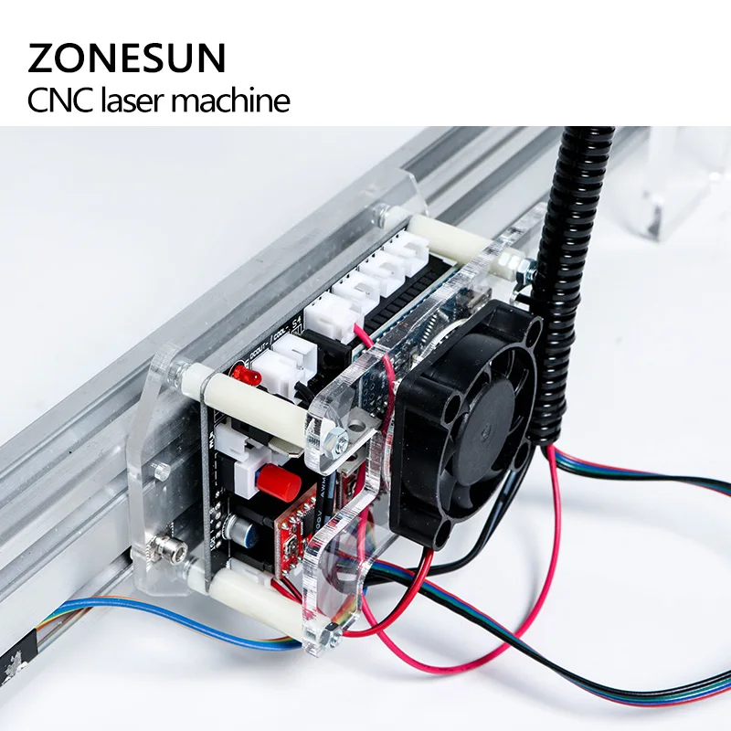 ZONESUN 5500 МВт Настольный DIY Фиолетовый лазерный гравировальный станок фотография
