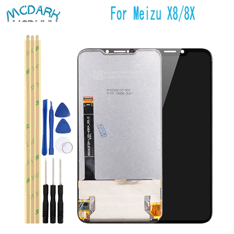 6 2 дюймов для Meizu X8/8X ЖК дисплей Дисплей + кодирующий преобразователь сенсорного