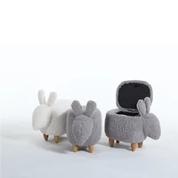 creative change ladies bunny wear shoes stool modern simple stool rabbit test stool