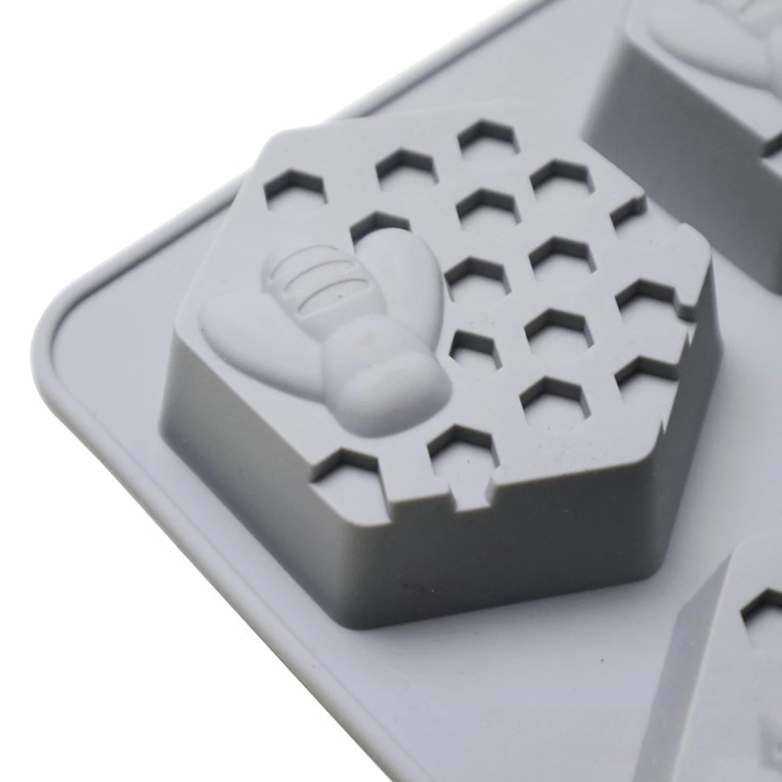 

DIY Silicone Hexagonal Honeycomb Cake Chocolate Soap Mold Baking Make Supplies