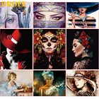 DrofE Краски ing по номерам Рисунок девушка ручной Краски ed абстрактный Сделай Сам Краски с номером женские картины маслом на холсте украшение дома DIY подарок