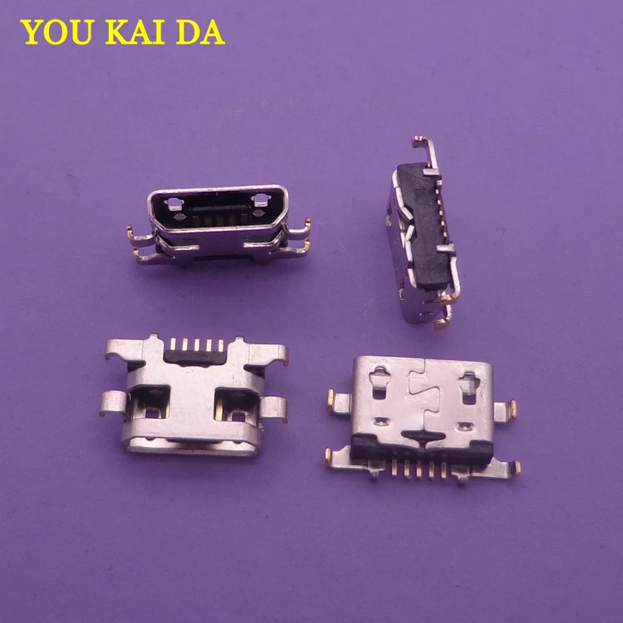 100 шт. Микро Мини штепсельное гнездо USB зарядный порт пивная Замена Разъем для lenovo