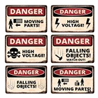 Винтажный Предупреждение ный текст, Ретро плакат, Note, опасная зона, металлические знаки, высокое напряжение, внимание, предупреждающая табличка, вторжение на стену, украшение