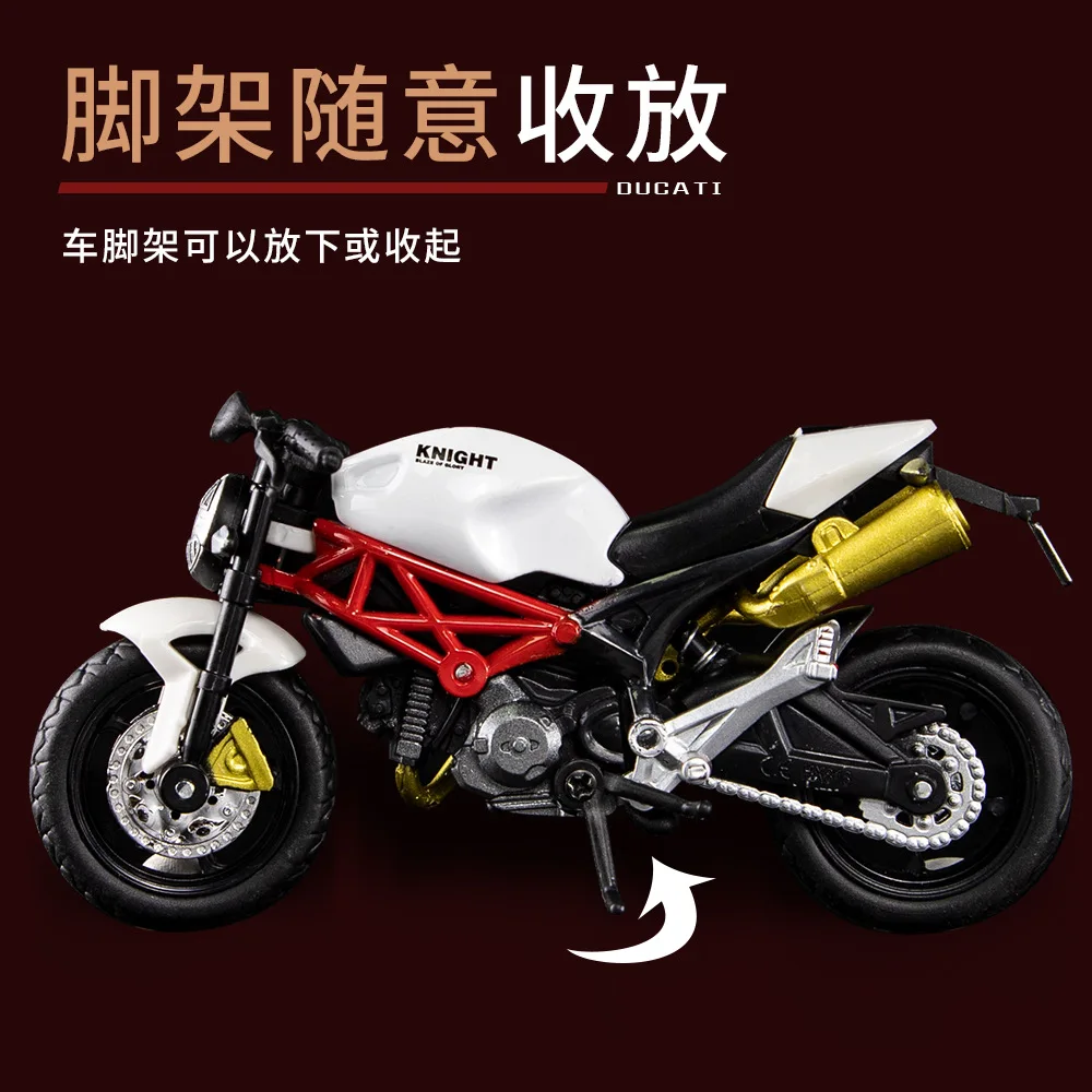 1:18 мини локомотив Монстр Ducati украшение автомобиля имитация сплава модель