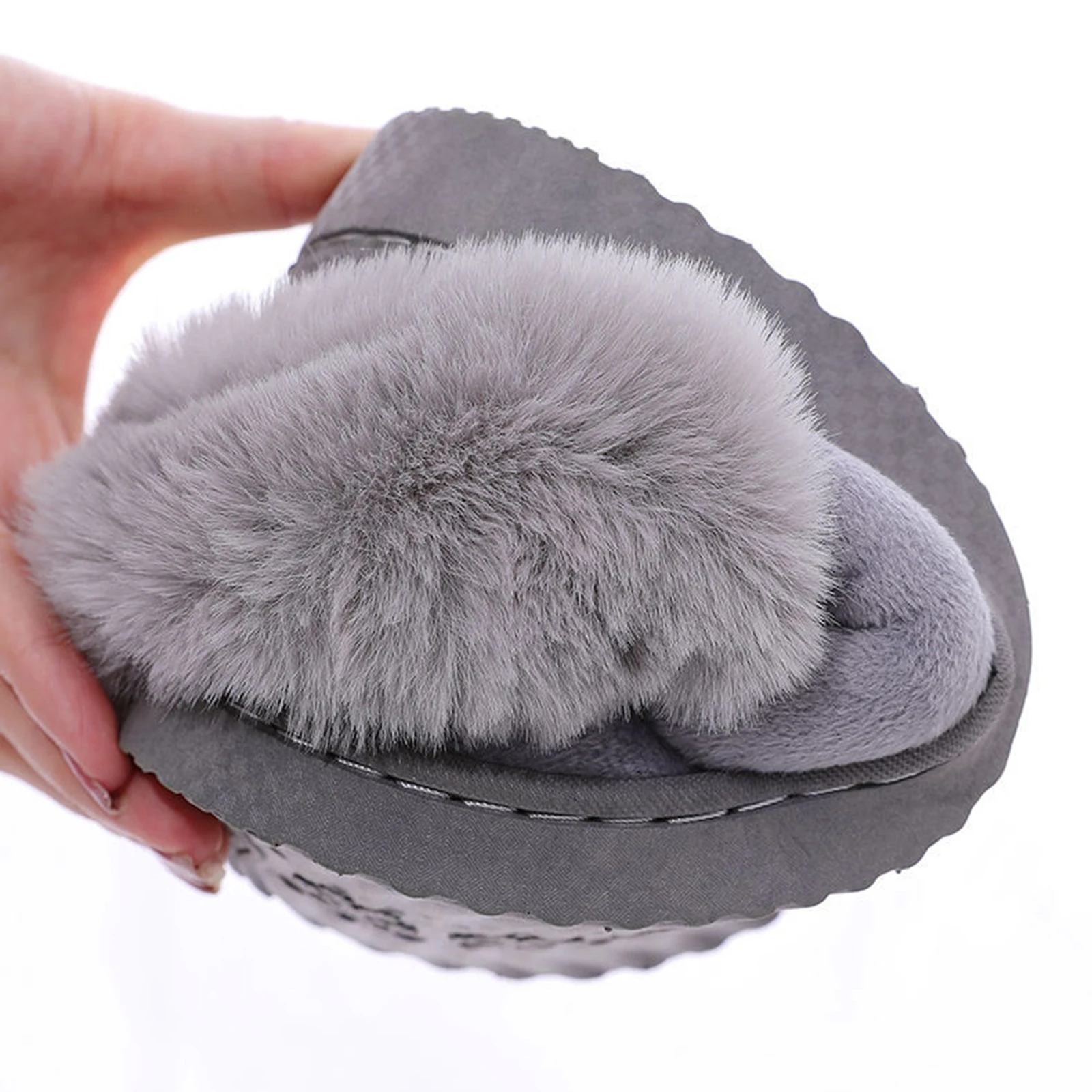

Bunny Slippers Fluffy Pantoufles Slippers Cartoon Cute Rabbit Household Warm Fluffy Plush Slippers for Women K2