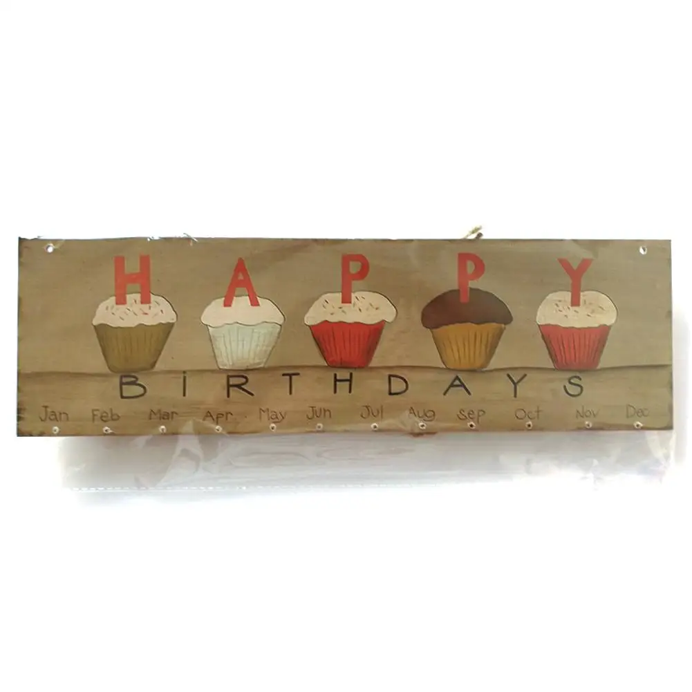 DIY семьи друзей День рождения Юбилей календарь доска для планирования Висячие